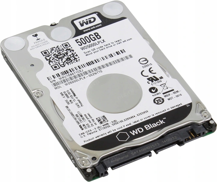 Pevný disk Western Digital Black WD Black 500 GB SATA III 2,5".
